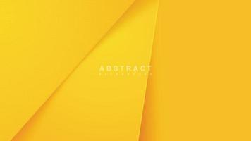 abstract geel toon achtergrond met diagonaal papercut lijnen vector