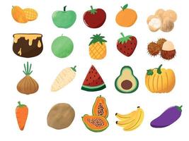 fruit en groenten illustratie vector