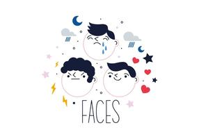 Gratis Faces Vector