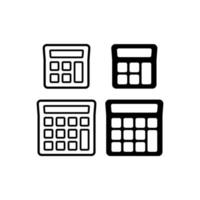 rekenmachine illustratie in modieus vlak stijl vector