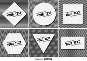 Minimalistische Vector Text Frames