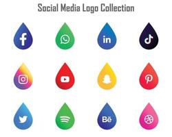 sociaal media logo verzameling pak vector