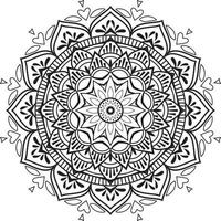 decoratief mandala ontwerp lijn kunst, traditioneel diwali rangoli kunst voor Power Point presentatie. vector