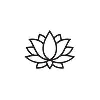 lotus bloesems icoon eps 10 vector