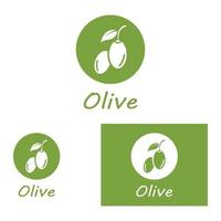 olijf- olie logo natuur vector