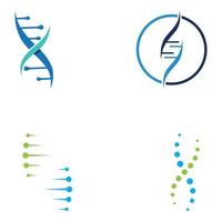 dna-vectorlogo. modern medisch logo, met vectorillustratiesjabloonontwerp vector