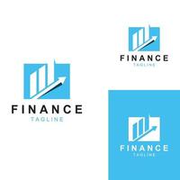 financieel bedrijf logo of financieel grafisch logo.logo voor financieel bedrijf resultaten gegevens.met icoon ontwerp vector sjabloon illustratie.