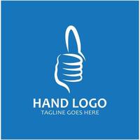 hand logo pictogram vector ontwerp sjabloon illustratie