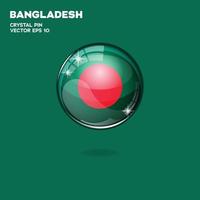 Bangladesh vlag 3d toetsen vector