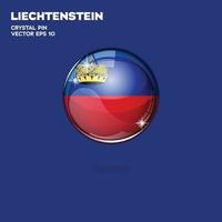 Liechtenstein vlag 3d toetsen vector
