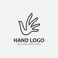 hand logo pictogram vector ontwerp sjabloon illustratie