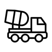 beton menger vrachtauto icoon ontwerp vector