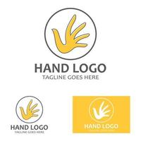 hand logo pictogram vector ontwerp sjabloon illustratie