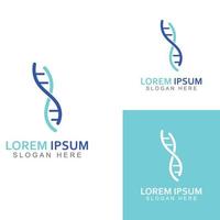 dna-vectorlogo. modern medisch logo, met vectorillustratiesjabloonontwerp vector