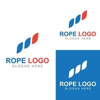 touw logo gebruik makend van een vector illustratie ontwerp sjabloon