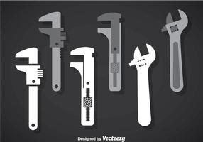 Monkey Wrench Vector Set