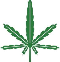 eigenzinnige handgetekende cartoon marihuana vector