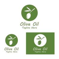 olijf- olie logo natuur vector