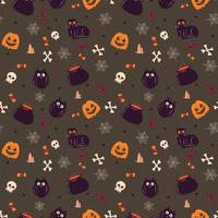 halloween patroon in naadloos stijl. vector