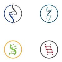 dna-vectorlogo. modern medisch logo, met vectorillustratiesjabloonontwerp vector