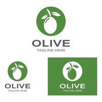 olijf- olie logo natuur vector