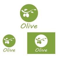 olijf- olie logo natuur vector