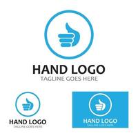 handverzorging logo en symbool vector sjabloon eps10