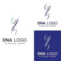 dna-vectorlogo. modern medisch logo, met vectorillustratiesjabloonontwerp vector