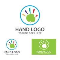 hand logo pictogram vector ontwerp sjabloon illustratie