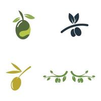 olijf- olie logo natuur vector