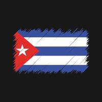 Cuba vlag penseelstreken. nationale vlag vector