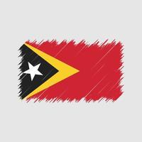 Oost-Timor vlag penseelstreken. nationale vlag vector