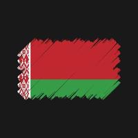 vlag borstel van wit-rusland. nationale vlag vector