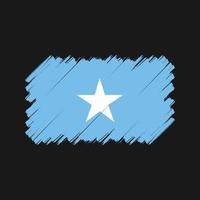 Somalië vlag borstel. nationale vlag vector