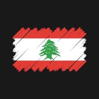 Libanon vlag vector. nationale vlag vector