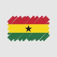 vlag van ghana. nationale vlag vector