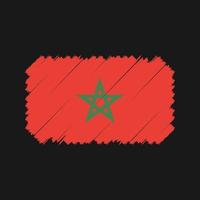 Marokko vlag borstel vector. nationale vlag vector