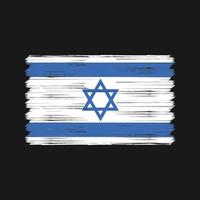 Israëlische vlag borstel. nationale vlag vector