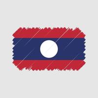 laos vlag borstel vector. nationale vlag vector