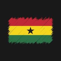 ghana vlag penseelstreken. nationale vlag vector