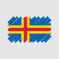 aland eilanden vlag vector. nationale vlag vector