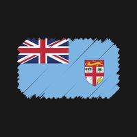 Fiji vlag borstel vector. nationale vlag vector