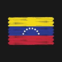 vlagborstel van venezuela. nationale vlag vector