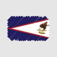 Amerikaans-Samoa vlag borstel vector. nationale vlag vector