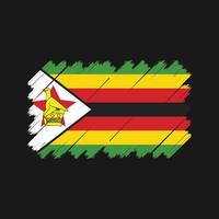 Zimbabwe vlag vector. nationale vlag vector