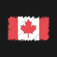 Canadese vlag penseelstreken. nationale vlag vector