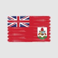 bermuda vlag borstel. nationale vlag vector