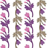 decoratie abstracte bloemen naadloze patroon. botanisch bloemenbehang. vector