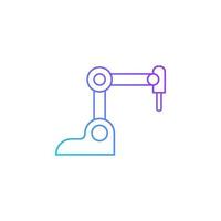 robot porces automatisering vector voor website symbool icoon presentatie