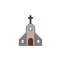 kerk icoon vector voor website symbool icoon presentatie